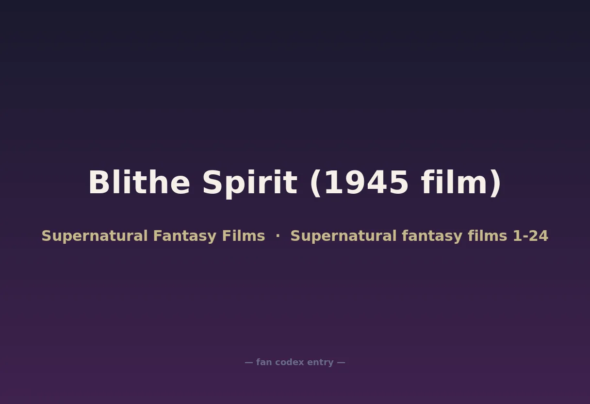 Blithe Spirit (1945 film)