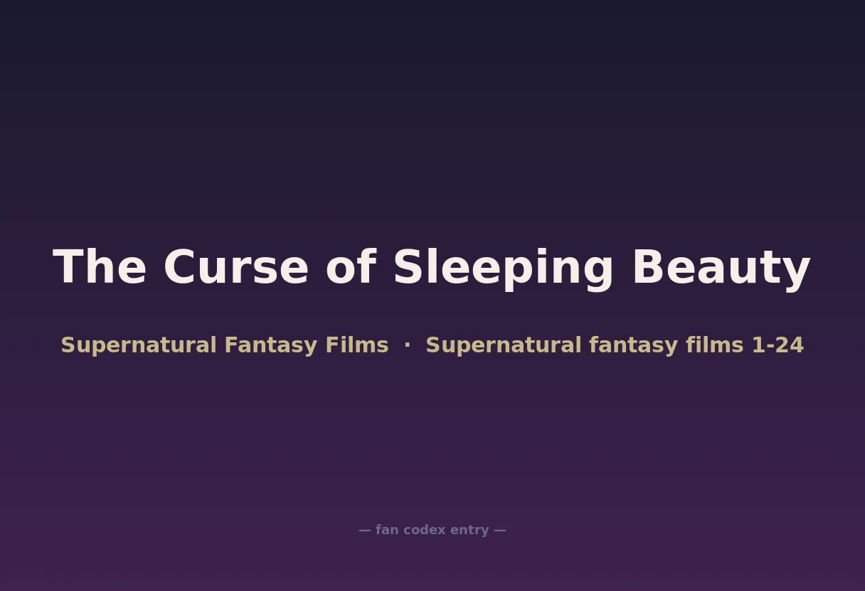 The Curse of Sleeping Beauty